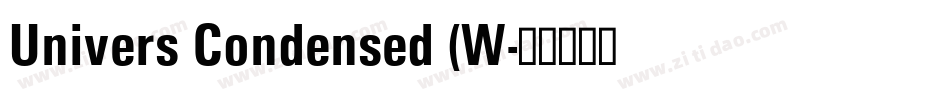 Univers Condensed (W字体转换